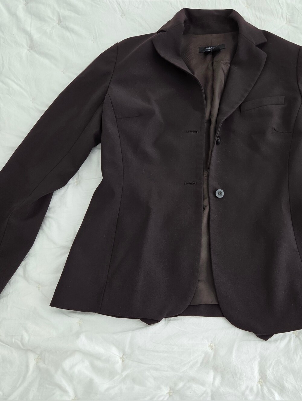 Zara Women's Dark Brown Tailored Blazer